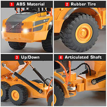 Load image into Gallery viewer, Volvo RC Truck Dump Truck RC Articulated Hauler with Rechargeable Battery 120 Min Play Time RC Toy Construction Truck for All Adults &amp; Kids
