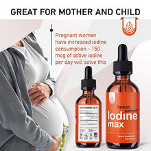 Load image into Gallery viewer, Nutrionika Nascent Iodine Drops - Liquid Iodine for Thyroid Support - Active Iodine for Hormonal Balance and Weight Support - Promotes Thyroid Edge Health - Boost Metabolism, Focus &amp; Energy (2 Fl Oz)
