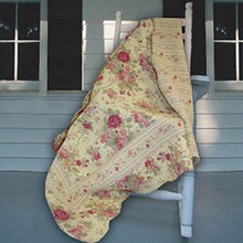 Load image into Gallery viewer, Greenland Home Antique Rose Throw Blanket, Full, Ecru
