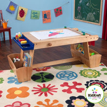 Load image into Gallery viewer, KidKraft Art Table with Drying Rack and Storage
