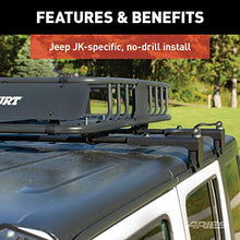 Load image into Gallery viewer, ARIES 2070450 Black Steel Quick-Release Roof Rack Crossbars, Fits Select Jeep Wrangler JK, JL, Gladiator
