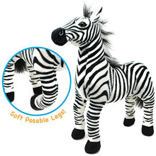 Load image into Gallery viewer, Zebenjo The Zebra - 16 Inch Stuffed Animal Plush - by Tiger Tale Toys
