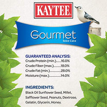 Load image into Gallery viewer, Kaytee Wild Bird Gourmet Seed Cake For Cardinals, Chickadees, Juncos, Titmice, Woodpeckers and More, 2 Pounds
