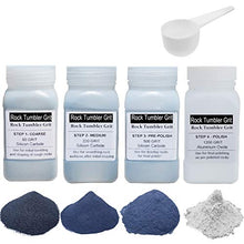 Load image into Gallery viewer, Tonmp 3 Pounds Rock Tumbler Refill Grit Media Kit (4 Polishing Grits)| 4-Steps for Tumbling Stones
