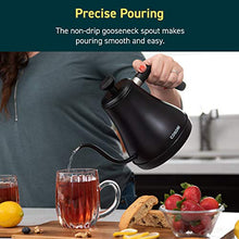 Load image into Gallery viewer, COSORI Electric Gooseneck Kettle Smart Bluetooth with Variable Temperature Control, Pour Over Coffee Kettle &amp; Tea Kettle, 100% Stainless Steel Inner Lid &amp; Bottom, Quick Heating, Matte Black
