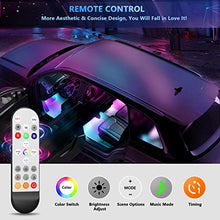 Load image into Gallery viewer, DR.CAR Interior Car Lights, RGBIC Car LED Lights with APP &amp; Remote Control, 16 Million Colors, Music Sync, Timing Function, Two-Lines Design 72 LED Lights for Car, DC 12V
