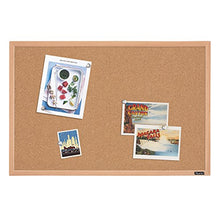 Load image into Gallery viewer, Quartet Cork Board Bulletin Board, 23" x 35" Framed Corkboard, Oak Frame, Decorative Hanging Pin Board, Perfect for Office &amp; Home Decor, Home School Message Board or Vision Board (35-380352)
