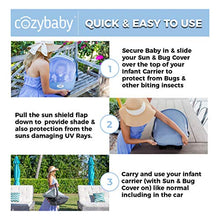 Load image into Gallery viewer, Summer Cozy Cover Sun &amp; Bug Cover (Glacier Gray) - The Industry Leading Infant Carrier Cover Trusted by Over 2 Million Moms Worldwide for Protecting Your Baby from Mosquitos, Insects &amp; The Sun
