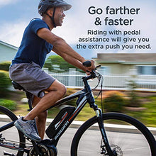 Load image into Gallery viewer, Schwinn Voyageur Electric Bike, Mid-Drive, Large Step-Through Frame, Dark Blue
