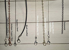 Load image into Gallery viewer, Watermelon Tourmaline 1/2 Sun Wire Pendant- Black Niobium/Silver/Steel/Copper/Bronze/14K Gold, 14K Rose Gold- Pendant or Bracelet Charm - Pink Green Brown Gemstone Jewelry - Sun Moon Necklace
