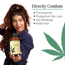 Load image into Gallery viewer, Hair Growth Shampoo and Conditioner Set for Thinning Hair and Hair Loss for Men and Women 18 oz - Hemp Oil, Biotin, Natural and Organic Ingredients - Hair Thickening and Volumizing
