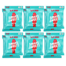 Load image into Gallery viewer, SmartSweets Sweet Fish, Candy with Low Sugar (3g), Low Calorie (100), No Artificial Sweeteners, Vegan, Plant-Based, Gluten-Free, Non-GMO, Healthy Snack for Kids &amp; Adults, 1.8oz (Pack of 12)
