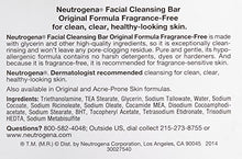 Load image into Gallery viewer, NEUTROGENA Original Formula Facial Bar, Fragrance Free 3.5 oz.
