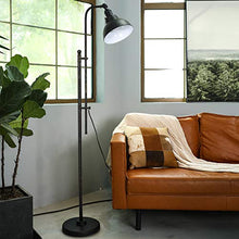 Load image into Gallery viewer, CO-Z Industrial Floor Lamp Adjustable, 65 Inches Rustic Floor Task Lamp in Aged Bronze Finish, Standing Lamp with Metal Shade for Living Room Reading Bedroom Office, ETL.
