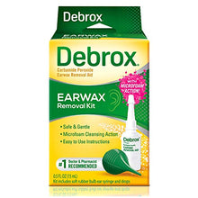 Load image into Gallery viewer, Debrox Earwax Removal Kit, Includes Drops and Ear Syringe Bulb, 0.5 Oz

