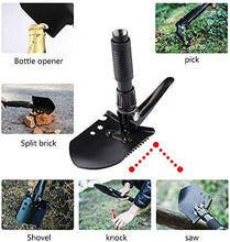 Load image into Gallery viewer, HeyUK Premium Ice Scraper Folding Mini Multi-Functional Snow Shovel for Car Ice Scraper Car Tires Frost and Snow Removal Survival Spade Emergency Garden Camping Tool
