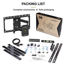 Load image into Gallery viewer, USX MOUNT Full Motion TV Wall Mount for Most 47-84 inch Flat Screen/LED/4K TVs, TV Mount Bracket Dual Swivel Articulating Tilt 6 Arms, Max VESA 600x400mm, Holds up to 132lbs, Arms Up to 16" Wood Stud
