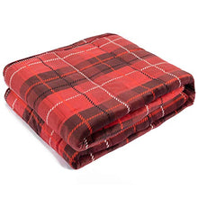 Load image into Gallery viewer, Simple Being All in One Plush Weighted Blanket, 48x78 12lb RED, Premium Adult Heavy Blanket, Environment Friendly Ceramic Beads, Warm Breathable 5 Layers of Comfort, Great Gift for Hot &amp; Cold Sleepers
