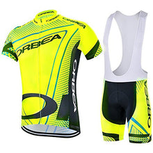 Load image into Gallery viewer, Cycling Jerseys Men's Short Sleeve and Bib Shorts Set Bicycle Jersey Summer Breathable Jersey V57 (U, XXXL)
