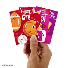 Load image into Gallery viewer, Hallmark Assorted Mini Valentines Day Cards for Kids, 12 Cards with Envelopes—2.25" x 3.5" (Sports, Pizza, Video Games) 699VFE1034

