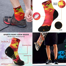 Load image into Gallery viewer, Funny Socks for Womenn,NIcool Fun Pattern Sports Hiking Athletic Novelty Colorful Socks 3 Pairs for Christmas
