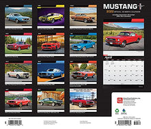 Load image into Gallery viewer, Mustang OFFICIAL 2022 12 x 14 Inch Monthly Deluxe Wall Calendar with Foil Stamped Cover, Ford Motor Muscle Car
