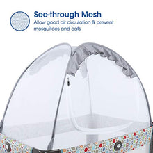 Load image into Gallery viewer, Minnebaby Pack N Play Tent, Keep Baby from Climbing Out, Mini Crib Safety Mesh Canopy, Play Yard Tent Cover, See Through and Breathable, Against Cats and Mosquitoes
