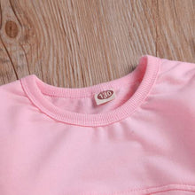 Load image into Gallery viewer, Toddler Girls Clothes Winter Warm Long Sleeve Tops Long Pants suit Kids Soft cotton 2Pcs Set(Pink, 120(5T))
