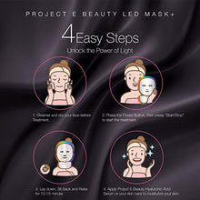 Load image into Gallery viewer, Project E Beauty Photon Skin Rejuvenation Face &amp; Neck Mask | Wireless LED Photon Red Blue Green Therapy 7 Color Light Treatment Anti Aging Spot Removal Wrinkles Whitening Facial Skin Care Mask

