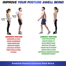Load image into Gallery viewer, Posture Corrector For Men And Women - USA Patented Design - Adjustable Upper Back Brace For Clavicle Support and Providing Pain Relief From Neck, Back and Shoulder (Universal)
