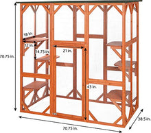 Load image into Gallery viewer, Trixie Pet Products Wooden Outdoor Cat Sanctuary
