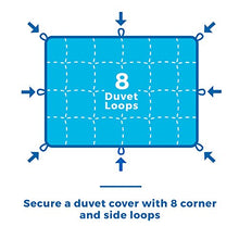 Load image into Gallery viewer, LINENSPA Microfiber Duvet Cover Set and LINENSPA All-Season White Down Alternative Quilted Comforter Insert
