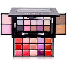 Load image into Gallery viewer, SHANY Fierce &amp; Flawless All-in-One Makeup Set Compact with Mirror, 15 Eye Shadows, 2 Bronzers, 2 Blushes and 15 Lip/Eye Glosses - Applicators Included
