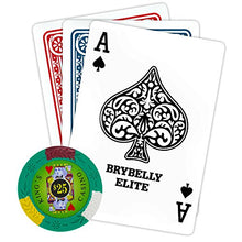 Load image into Gallery viewer, Brybelly King’s Casino Premium Poker Chip 14-Gram Heavyweight Clay Composite – Pack of 50 ($25 Green)
