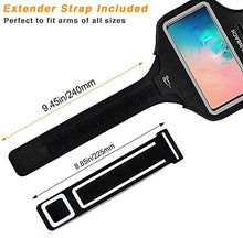 Load image into Gallery viewer, Galaxy S21/S20/S10/S9/S8 Armband,RUNBACH Sweatproof Running Exercise Gym Bag with Card Slot for Samsung Galaxy S21/S20/S10/S9/S8(Black)
