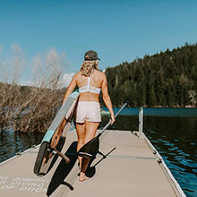 Load image into Gallery viewer, Driftsun Padded Stand Up Paddleboard 11ft Rigid Soft Top SUP with Paddle, Fin, and Leash
