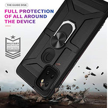 Load image into Gallery viewer, STARSHOP - T-Mobile Revvl 5G Phone Case, With [Tempered Glass Protector Included] Metal Ring stand Shockproof Drop Protection Phone Cover - Black
