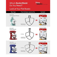 Load image into Gallery viewer, New Metro KA-TH Original Beater Blade Works w/ KitchenAid 4.5 - 5 Qt Tilt-Head Stand Mixers, Grey
