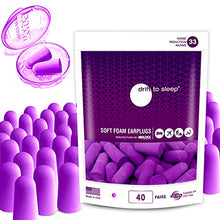 Load image into Gallery viewer, MOLDEX Soft Foam Earplugs 40 Pairs Ear Plugs for Sleeping, Snoring, Work, Travel, Shooting - 33dB Highest NRR Made in USA
