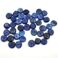 Load image into Gallery viewer, 40 Pcs Small Blue Kyanite Rondelle Beads Avg 10mm
