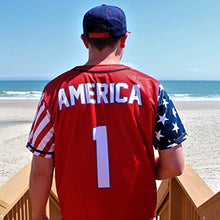 Load image into Gallery viewer, Greater Half Jersey: Liberty Edition Red America #1 Jersey (L)
