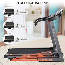 Load image into Gallery viewer, MARNUR Treadmill Electric Folding Treadmills for Home with Incline Portable Motorized Running Machine Heavy Duty Exercise Machine with 15 Preset Programs with Pad/Phone &amp; Cup Holder
