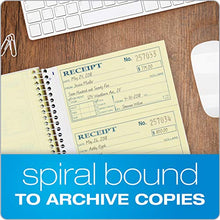 Load image into Gallery viewer, Adams Money and Rent Receipt Book, 2-Part Carbonless, 5-1/4" x 11", Spiral Bound, 200 Sets per Book, 4 Receipts per Page (SC1152)
