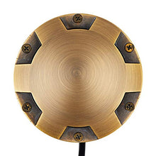 Load image into Gallery viewer, VOLT Cold Forged Brass 12V in-Grade Bronze Well Light (Turret Top) with LED Bulb
