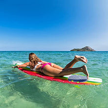 Load image into Gallery viewer, Wavestorm 8ft Classic Longboard Surfboard (Tri-Color Pinline)
