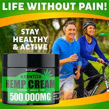 Load image into Gallery viewer, Hemp Cream - Fast Relief - Muscle, Joint, Foot &amp; Back with Hemp, Arnica, Turmeric | Natural Hemp Oil Extract Gel - Maximum Strength - Made in USA - 4oz
