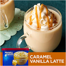 Load image into Gallery viewer, Maxwell House International Cafe Flavored Instant Coffee, Vanilla Caramel Latte, 8.7 oz Canister (Pack of 4) (Limited Edition)
