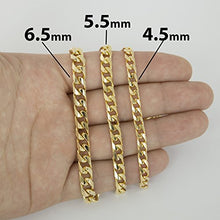 Load image into Gallery viewer, Men's Solid 14k Yellow Gold 4.5 Millimeters Heavy Miami Cuban Link Chain Necklace, 20 Inches
