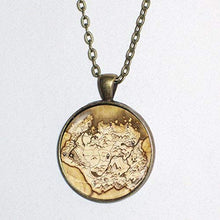 Load image into Gallery viewer, SKYRIM MAP pendant necklace - HM
