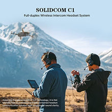 Load image into Gallery viewer, Hollyland Solidcom C1 Wireless Headset Intercom System 6-Person Team Communication 1000ft Full Duplex Group Talk Single Ear Headset with 1 Master &amp; 5 Remote Headphone Microphone
